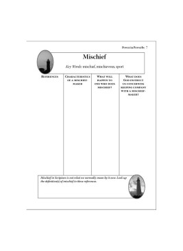 Level 8- Power in Proverbs Bible Curriculum