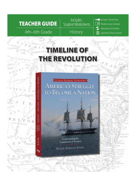 America's Struggle to Become a Nation -Teacher's Guide- Timeline of the Revolution