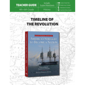 America's Struggle to Become a Nation -Teacher's Guide- Timeline of the Revolution
