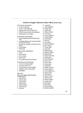 America's Struggle to Become a Nation -Teacher's Guide- Timeline of the Revolution