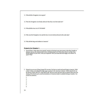 America's Struggle to Become a Nation -Teacher's Guide- Timeline of the Revolution