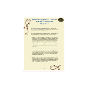 10 Practical Ways to Put Character into Action