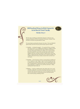 10 Practical Ways to Put Character into Action