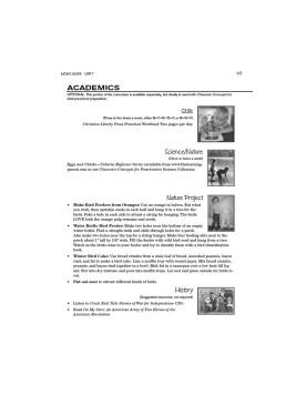 Level 1 Preschool- Kindergarten Curriculum Digital