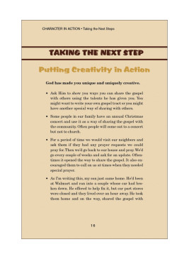 Character in Action: Taking the Next Steps