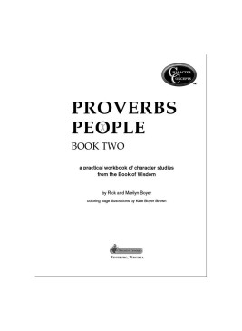 Proverbs People Book 1 and Book 2
